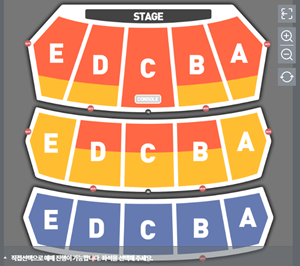 공연장 좌석배치도
