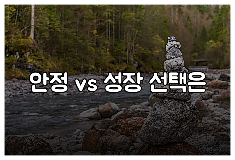 안정 vs 성장 선택은
