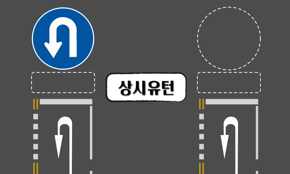 유턴 이미지