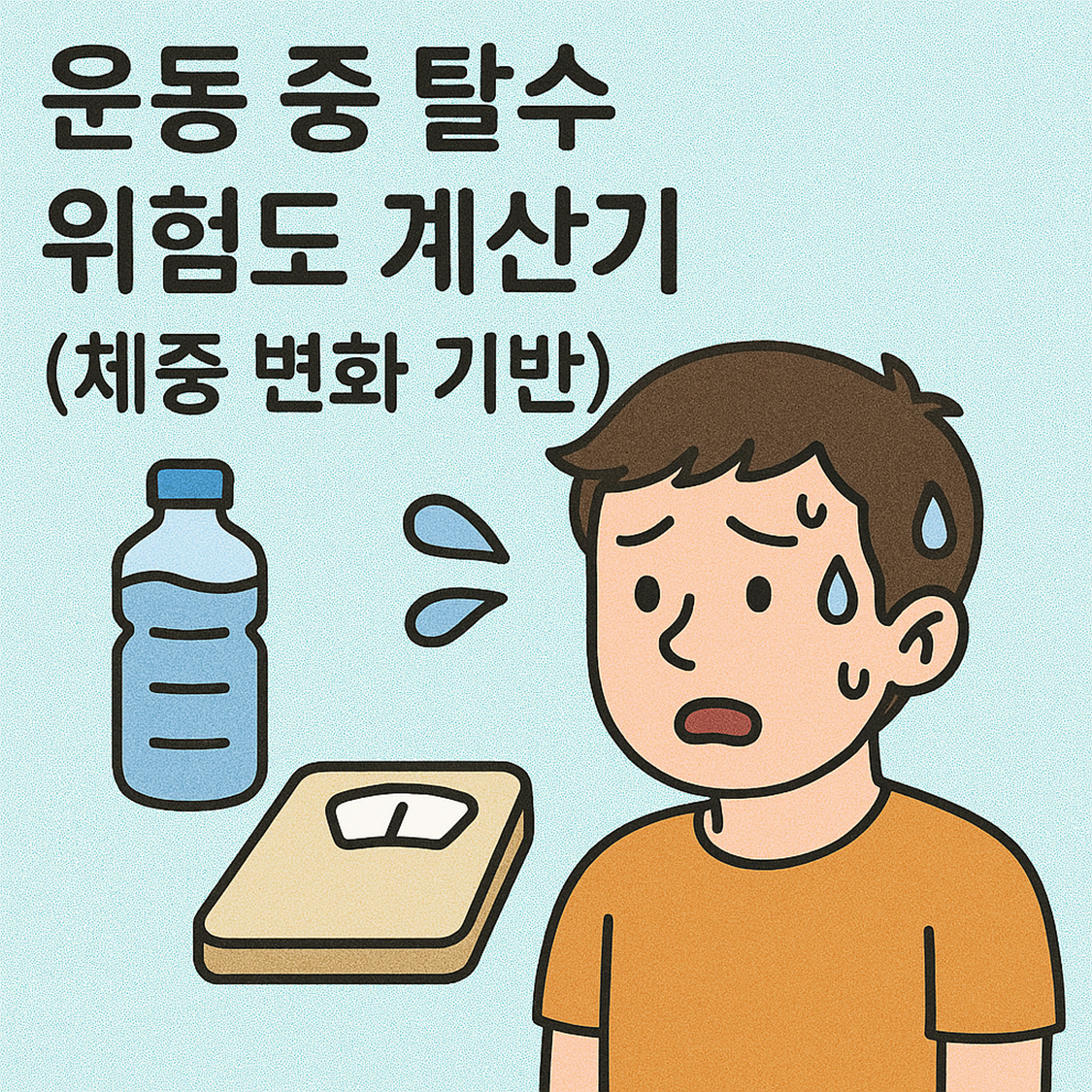 운동 중 탈수 위험도 계산기 (체중 변화 기반)