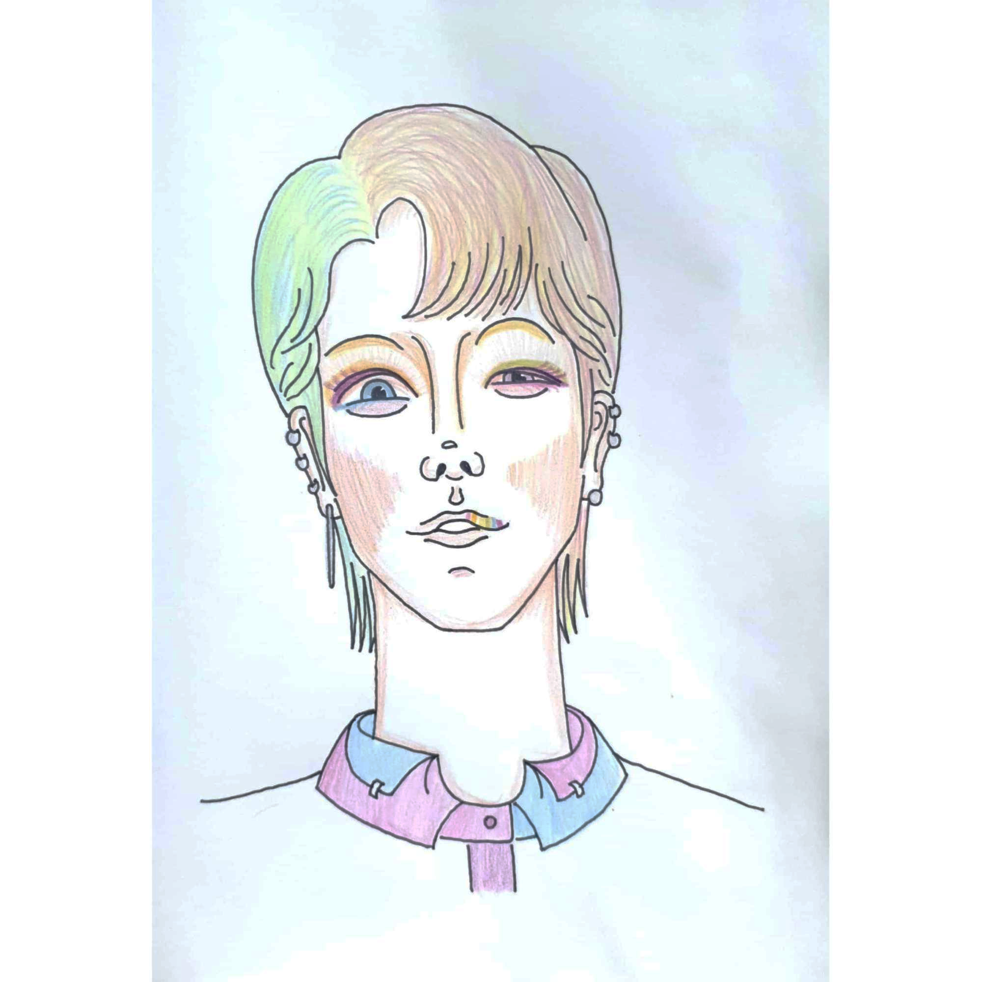  Colorful 컬러풀 / 일러스트 그림 드로잉 / 인물화 그리기