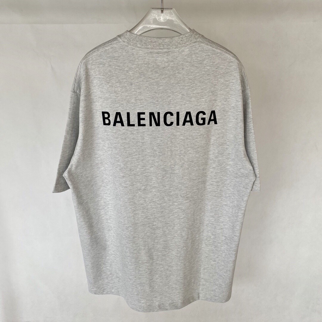  [BALENCIAGA] 발렌시아가 로고 반팔 티셔츠 612965 TIVG5 1300