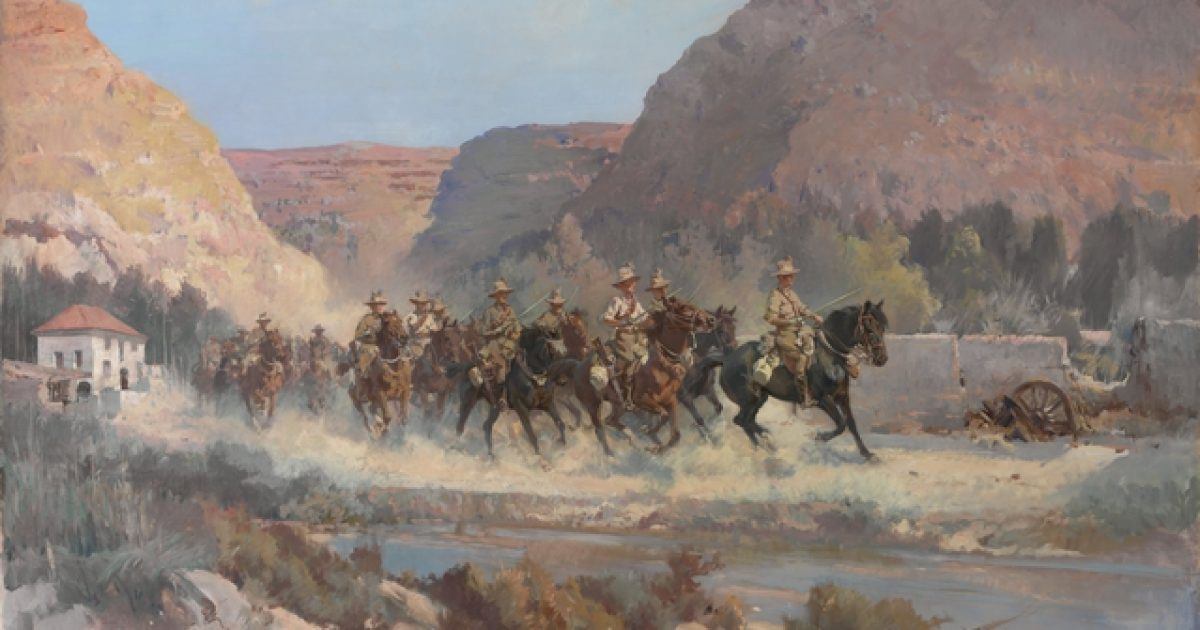 요르단 계곡의 오스트레일리아 제국군 기병대