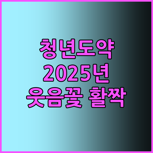 청년도약계좌 2025: 지금 가입하면