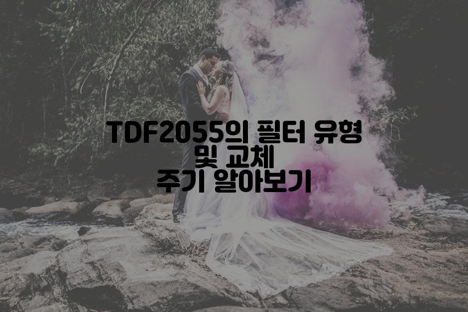 TDF2055의 필터 유형 및 교체 주기 알아보기