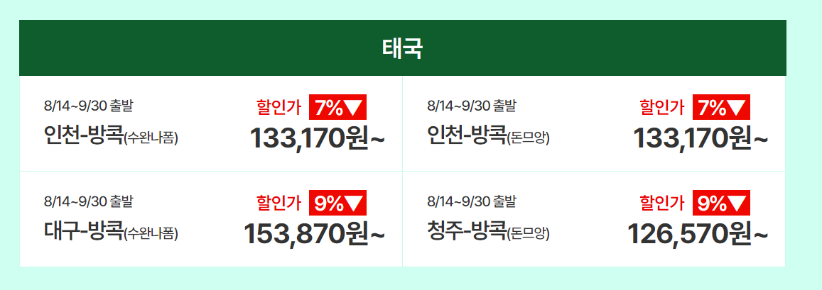 티웨이항공 할인코드 임박특가 적용금액