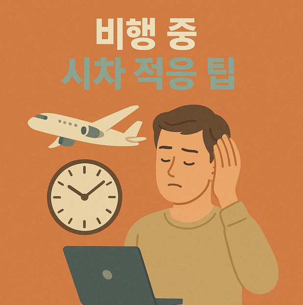 비행 중 시차 적응 팁