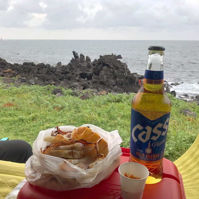  직접 말리고 구워주는 반건조 오징어 맛집 @목화 휴게소