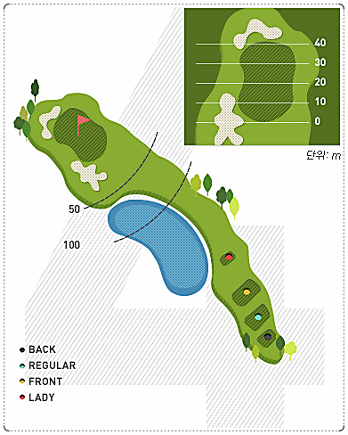 천안상록CC 동 코스 4번 홀