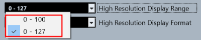 High Resolution Display Range