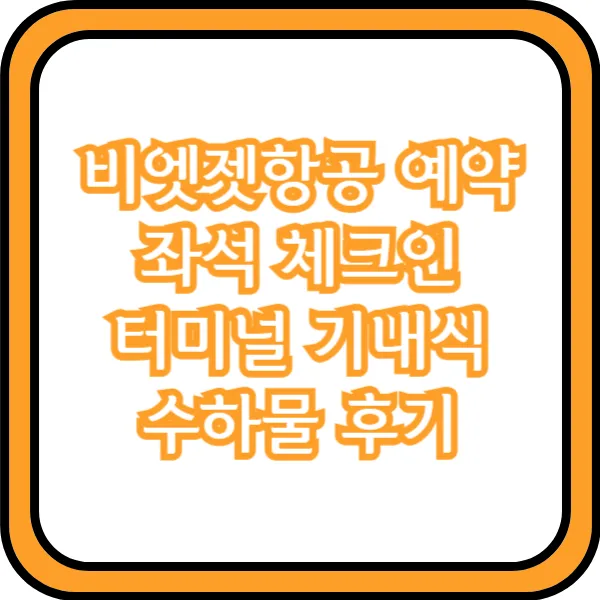  비엣젯항공 예약 좌석 체크인 터미널 기내식 수하물 후기