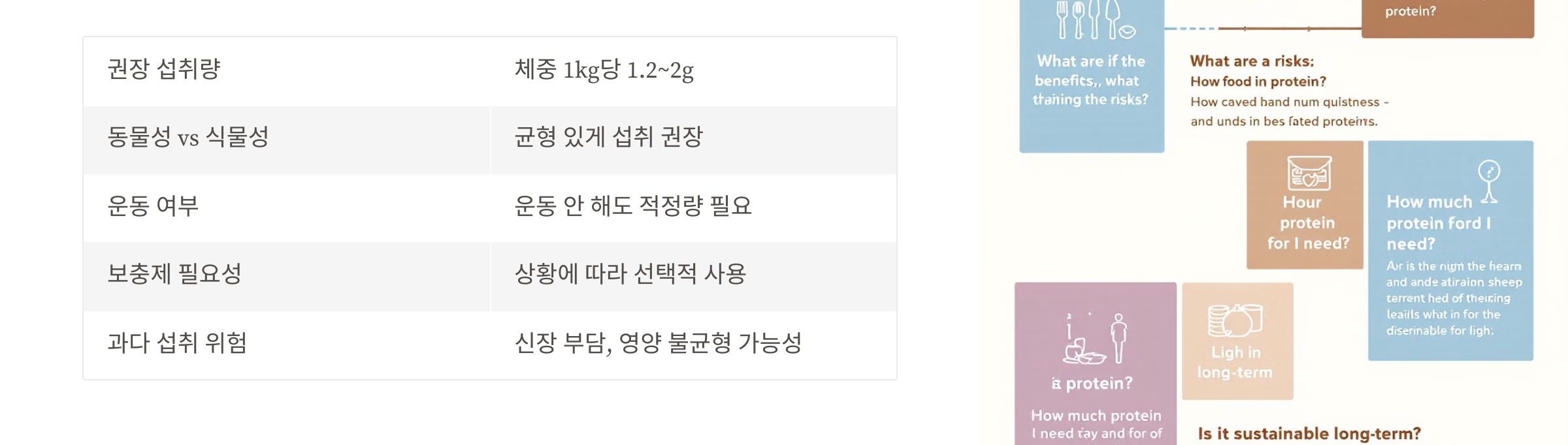 단백질 식단에 대한 자주 묻는 질문