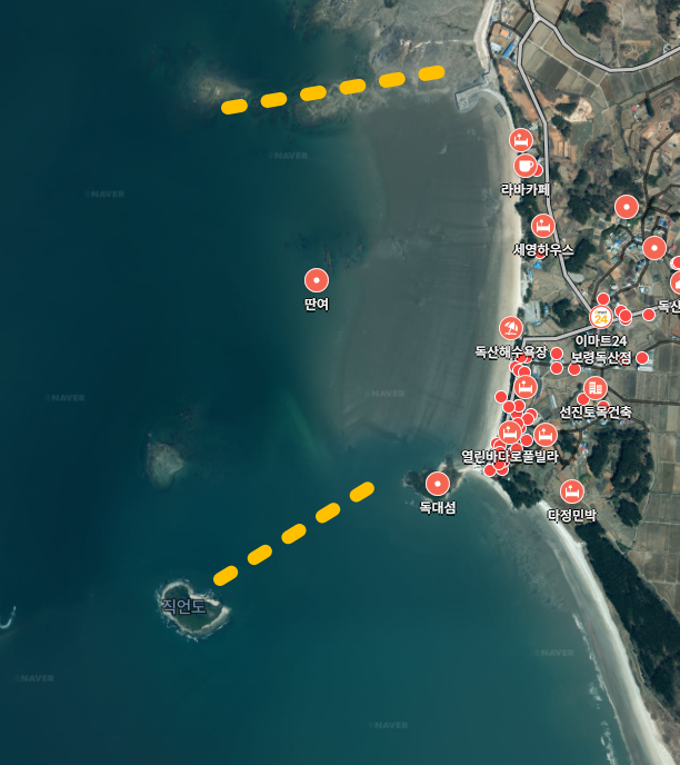 독산해수욕장 포인트