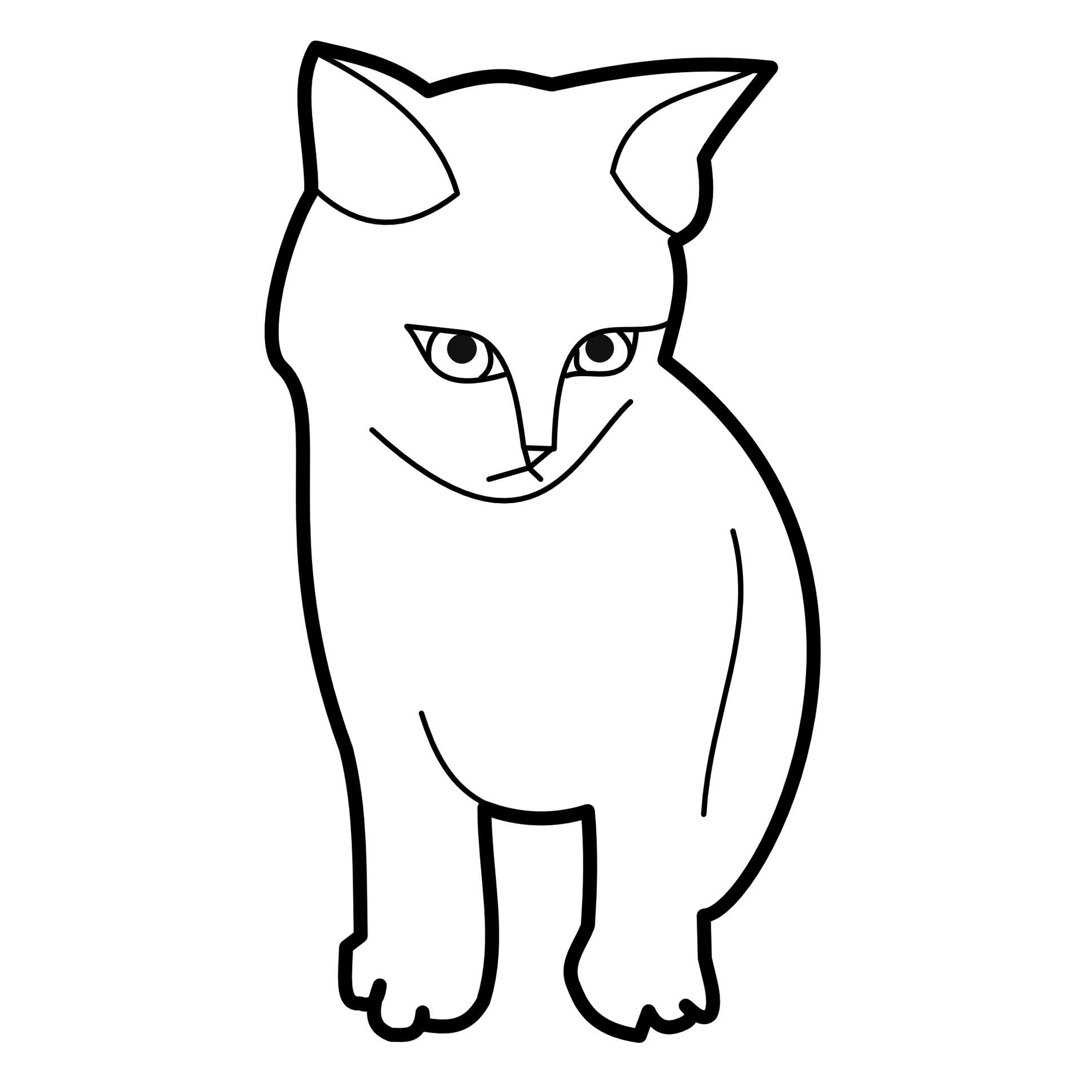 귀여운 아기 고양이그림 도안 및 웃는 고양이 캐릭터 모음