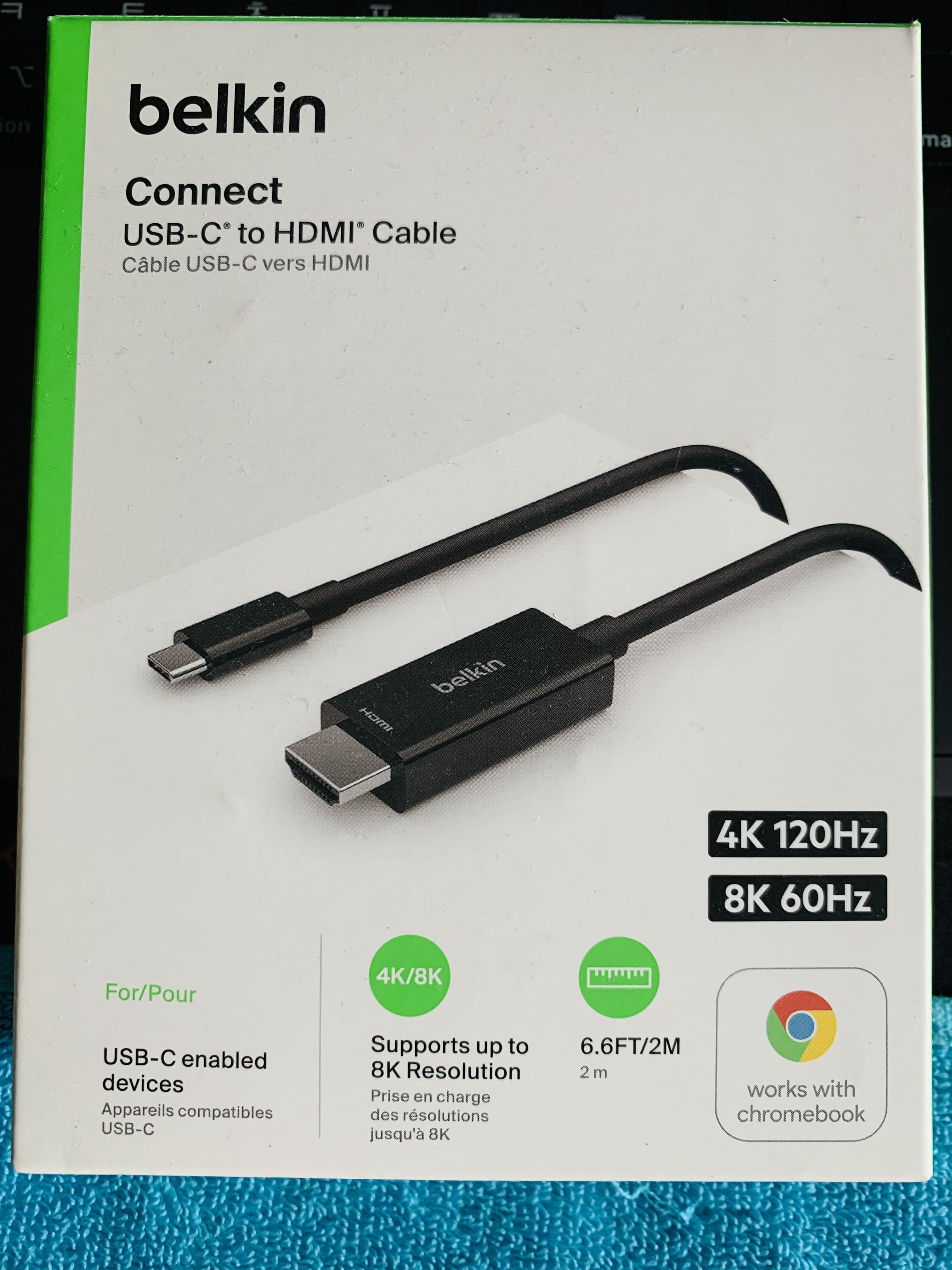 벨킨 케이블 - USB-C to HDMI