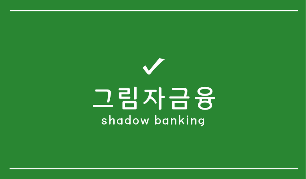 그림자금융(shadow banking)