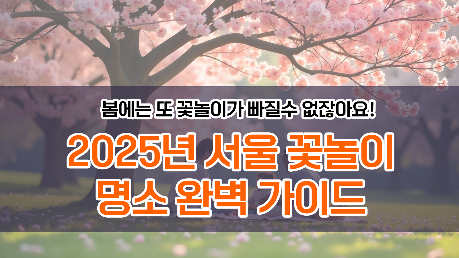 2025년 서울 꽃놀이 명소 완벽 가이드