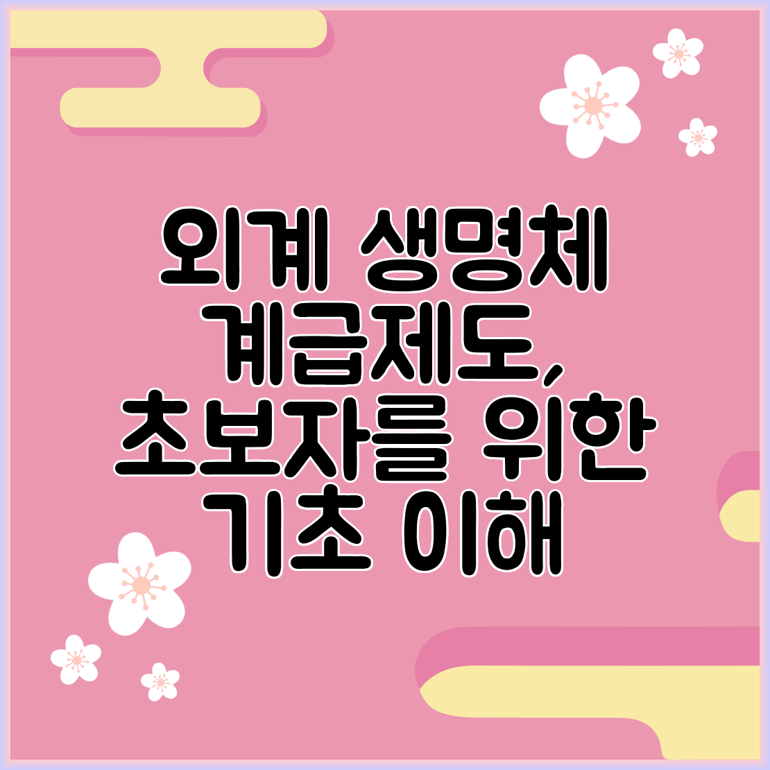 외계 생명체 계급제도, 초보자를 위한 기초 이해