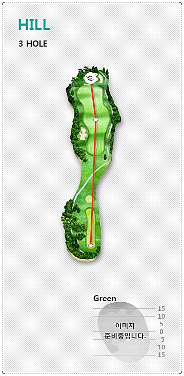 엘리시안 강촌cc 힐 코스 3번 홀
