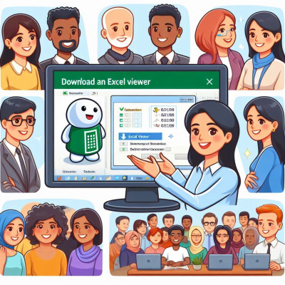 다양한 사람들이 Excel 파일을 함께 분석하고 있는 모습.