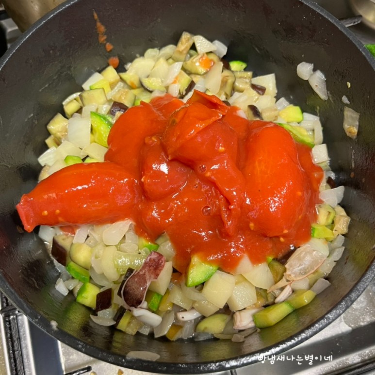 건강 밥상 지중해 식단 고기 없이 토마토 스튜 만들기 12