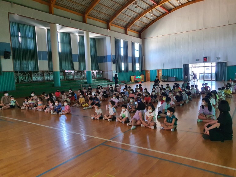 광주 양산초등학교 모래예술공연 1