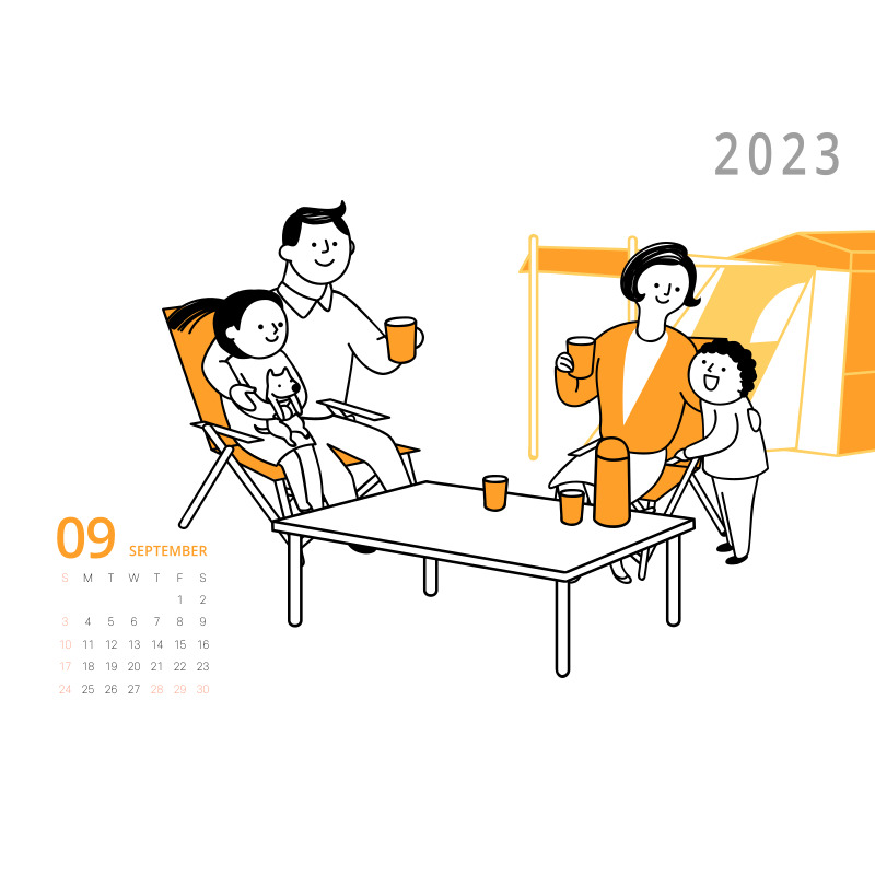 2023년 달력 무료 다운로드 카카오톡 톡캘린더