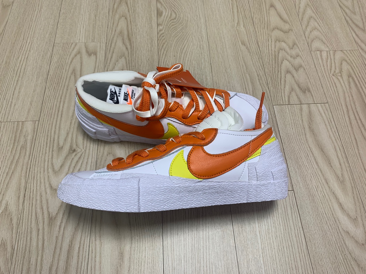  NIKE SACAI BLAZER LOW (마그마 오렌지) 언박싱