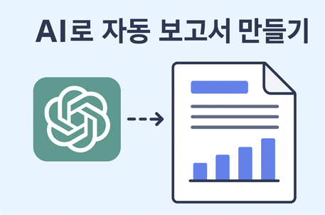ChatGPT와 Google Docs 활용 AI로 자동 보고서 만들기 인포그래픽