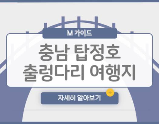 충남 탑정호 출렁다리