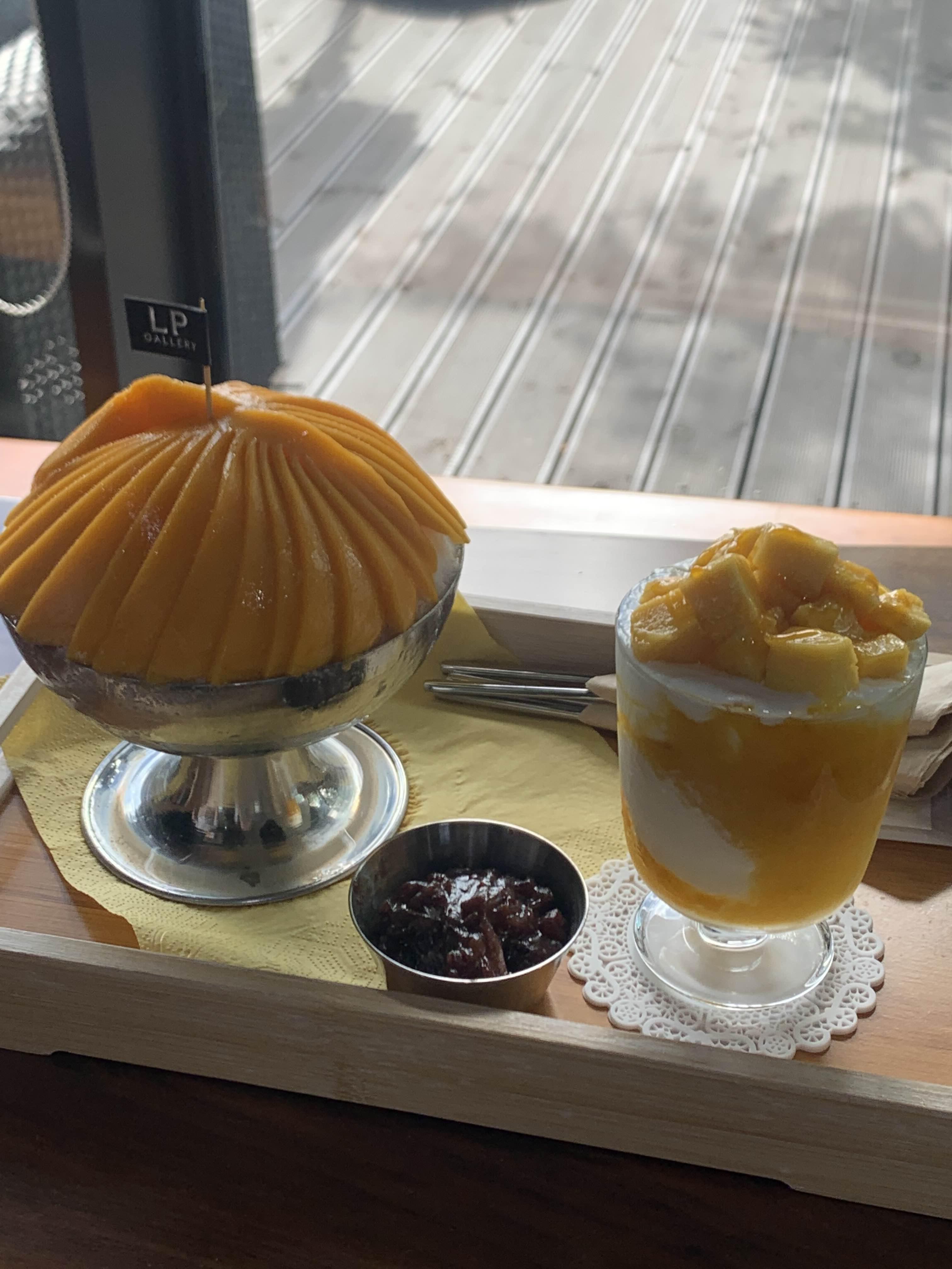  파주 카페 추천 생망고빙수가 있는 테라스 카페 LP갤러리
