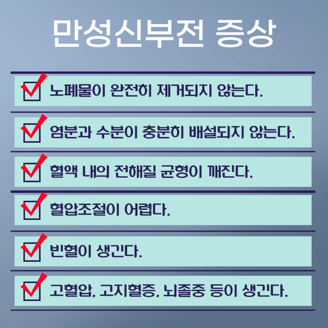 만성신부전 증상1