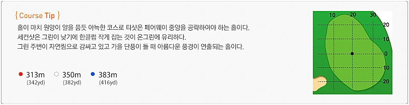 애플밸리cc 골프 코스 8번 홀