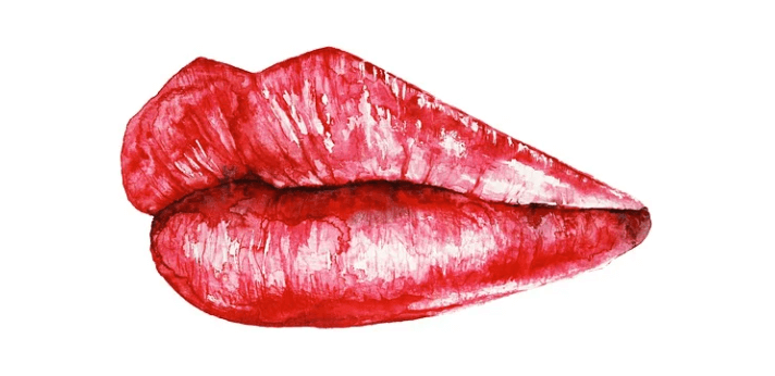 빨간색 입술