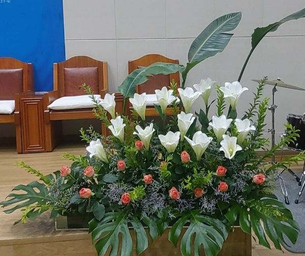 교회 꽃꽃이