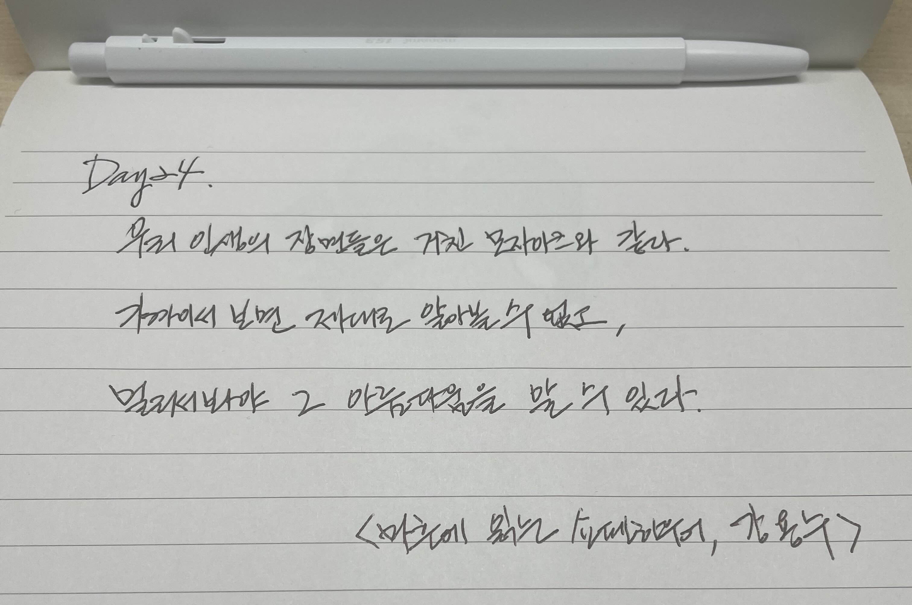  Day 24. 오늘의 필사. 마흔에 읽는 쇼펜하우어 강용수