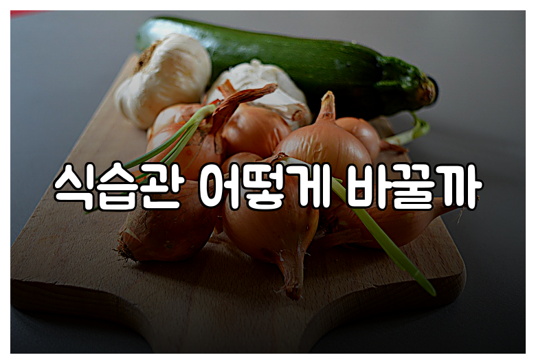 식습관 어떻게 바꿀까