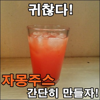  간단하게 자몽주스 만들어 마시자.
