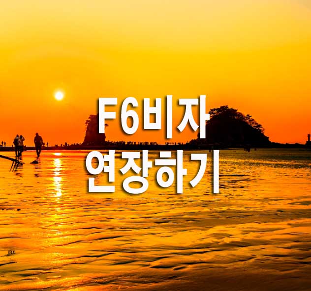  외국인 F6비자 연장하기/체류기간연장/준비서류