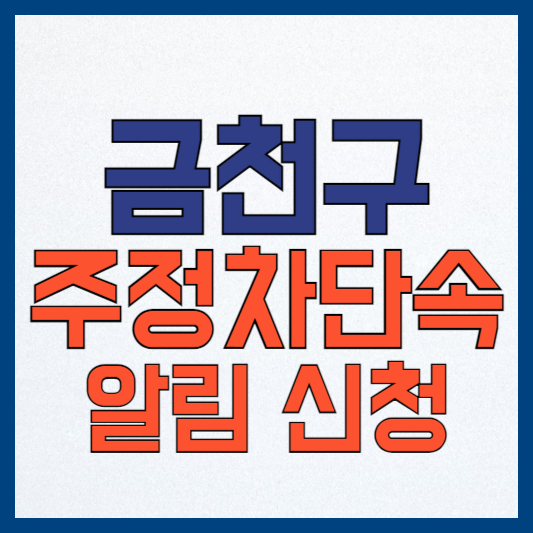 서울 금천구 주정차