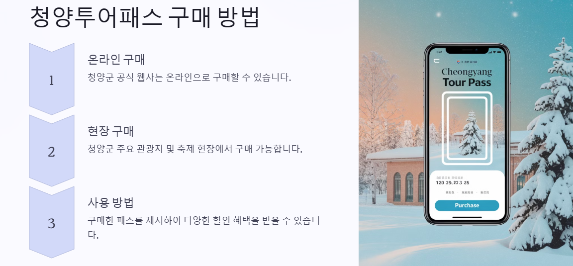 청양 투어패스 구입방법