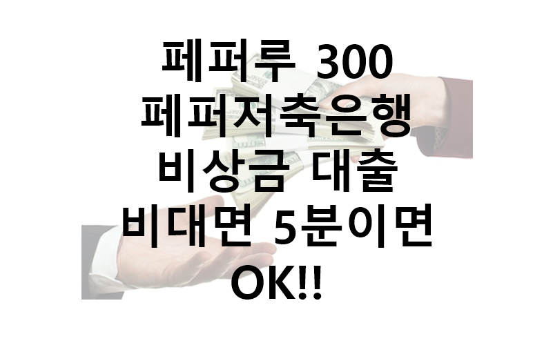 This is 페퍼루 300 대출
