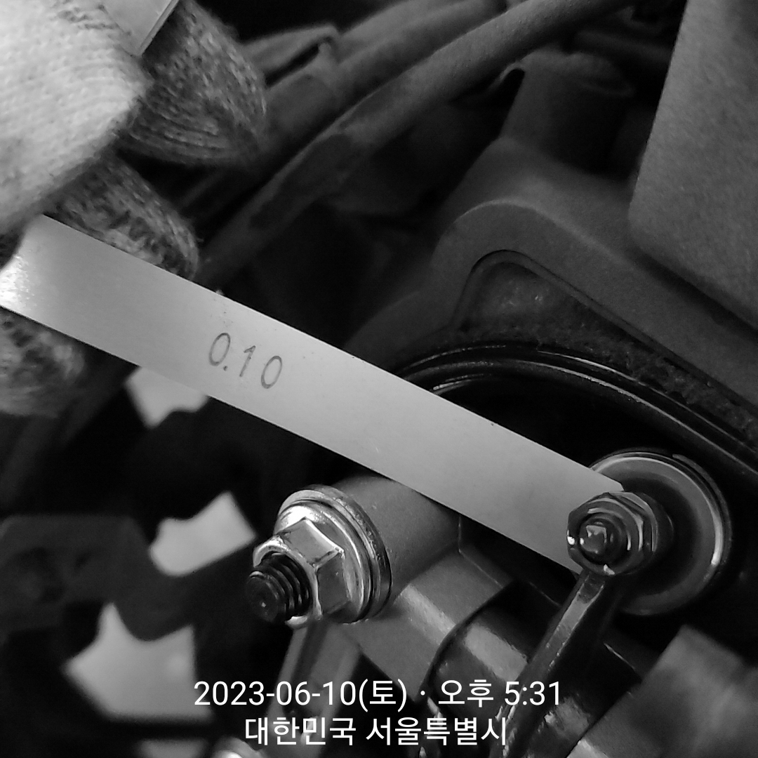 오토바이 vf100 밸브 간극 조정(시동꺼짐 예방정비) 사진