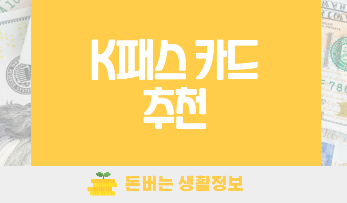 K패스 카드 추천