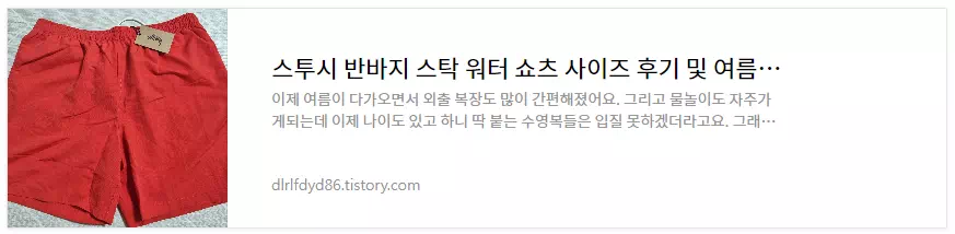 스투시-워터쇼츠-구매리뷰