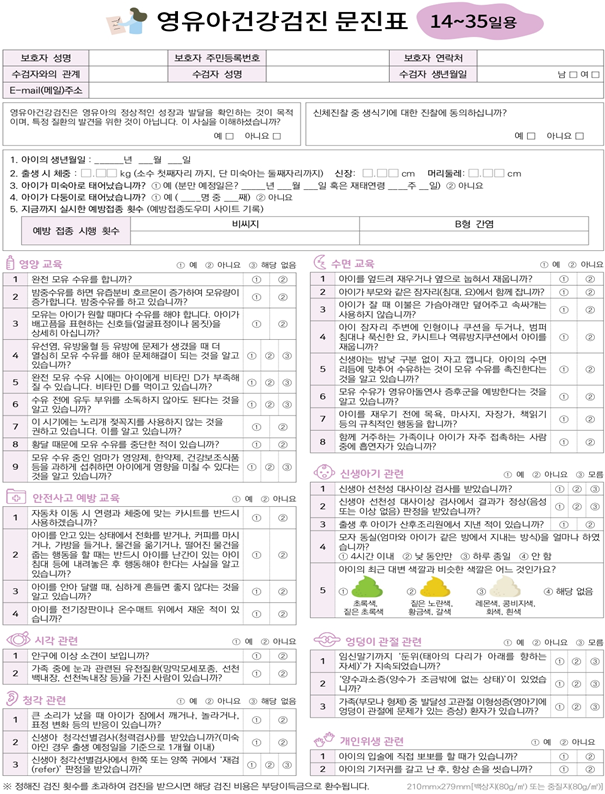  영유아 건강검진에대해 알아보자