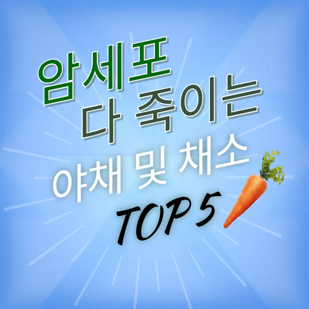 암세포죽이는야채