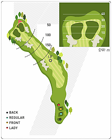 천안상록CC 중 코스 7번 홀