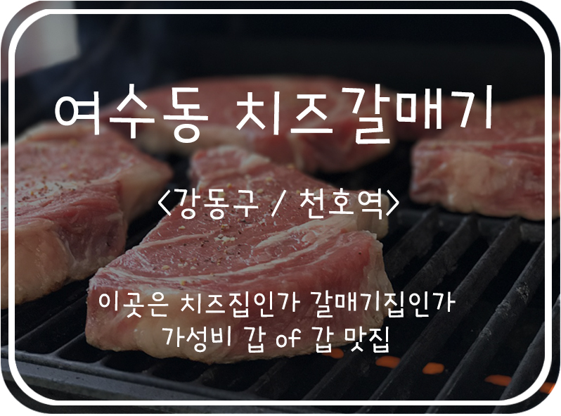  [강동/천호] 사장님이 미쳤어요!!! 가성비, 가심비 모두 좋은 고기 맛집. 여수동 치즈 갈매기