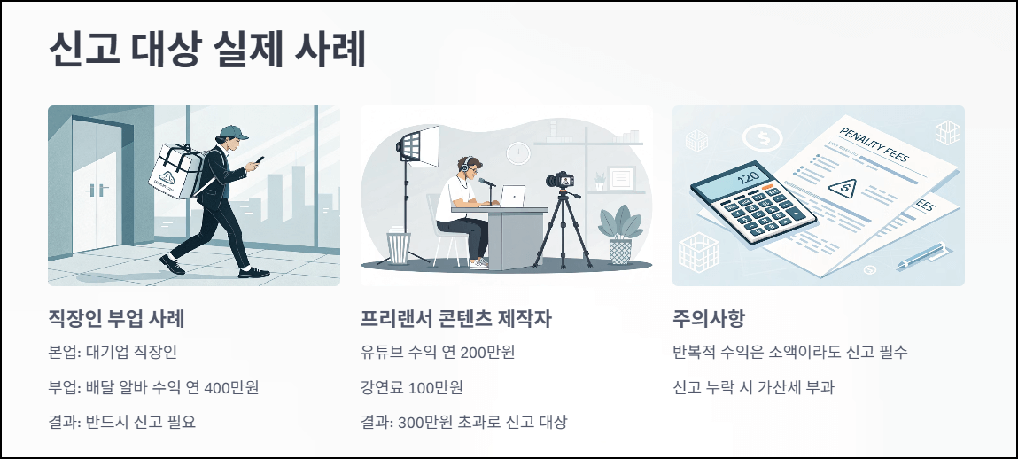 신고 대상 실제 사례